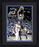 Framed Paolo Banchero Orlando Magic Autographed 16" x 20" Dunk Versus Pistons Photograph with "NBA Debut 10/19/22" Inscription - Autographed NBA Photos