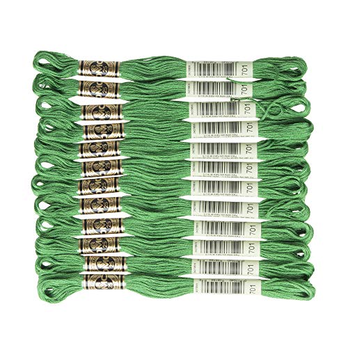 Image of DMC 6-Strand Embroidery Cotton Floss, Light Christmas Green