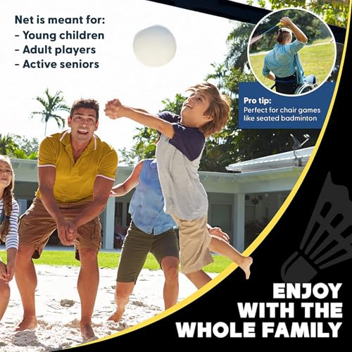 Siatka do badmintona o regulowanej wysokości, składana siatka sportowa dla dzieci dorosłych przenośny zestaw do tenisa Pickleball siatkówka łatwa instalacja szybki montaż trwała nylonowa siatka do