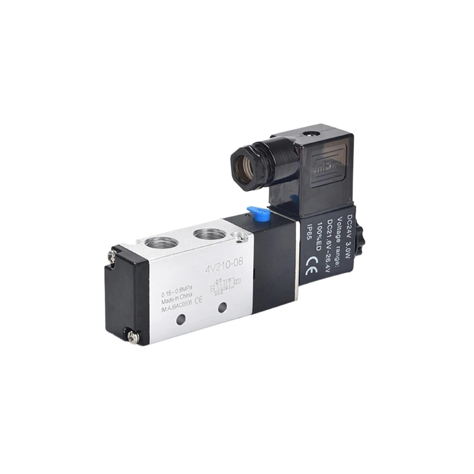 1pcs Pneumatic Electric 5 Way 2 Position Air 4V210-08 4V310-10 12V 24V 220V(Dv12v)