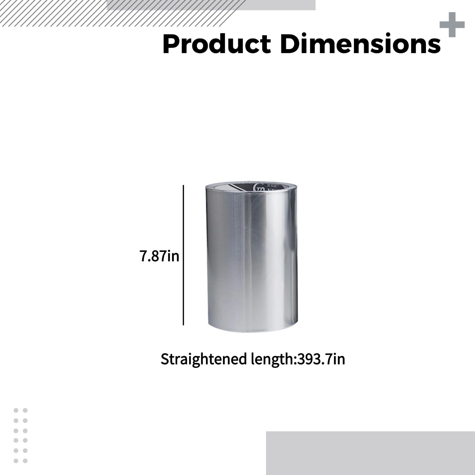 Aluminiumfolienband aus reinem Aluminium, 20 cm breit x 10 m lang, hitzebeständiges silbernes Dichtband für Küche, Topfreparatur und HVAC-Rohrleitungen, leicht anzubringen, mit starker Haftung