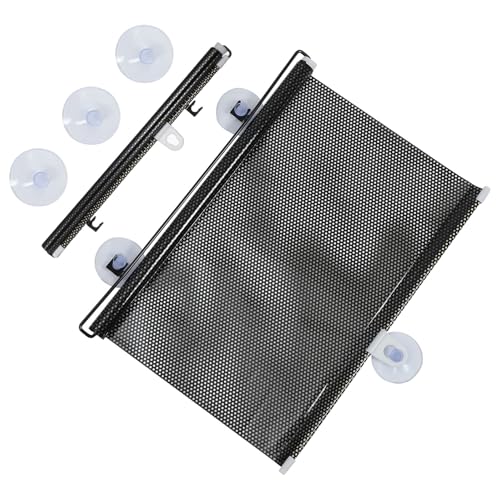 VINTORKY Estor Enrollable con Ventosa Parasol Temporal Opaco para Ventanas Fácil de Limpiar Y Guardar para El Hogar Y La Oficina