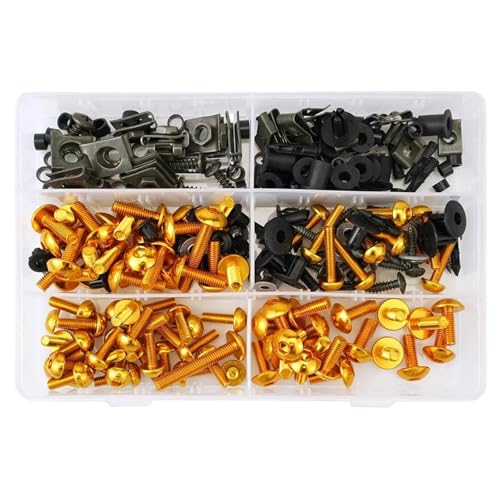 Kit de 253 vis carénage pour RS125 RS250 RS4 boulons dorés