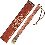 Savina Cleaning Brush for Sewing Machine & Sergers - Sewing Tool, Wooden Lint Brush with a Built-in Hanging Strap. Brushing Lint Out of Sewing Machines.