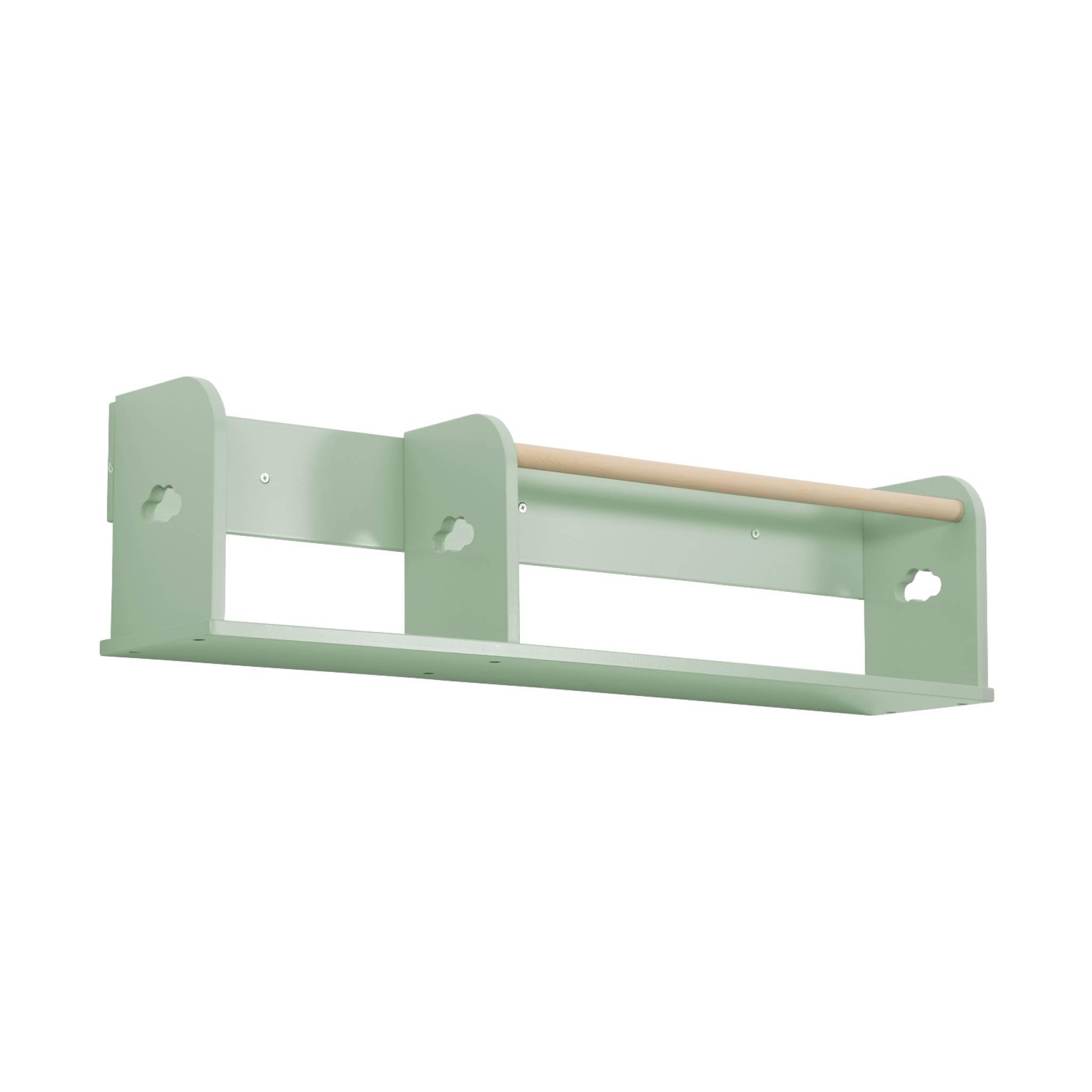Sweeek Estantería de pared Nephos 80cm para dormitorio infantil 80x16.5x21 cm Verde
