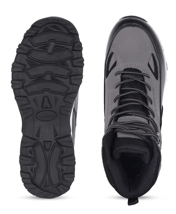 Image of Men Waterproof Trekking Shoes | Mid-High Ankle | Removable Cushion Insole | 4mm Lug Sole | All Weather, Uneven Terrain & Light Rain Hikes | ET1105