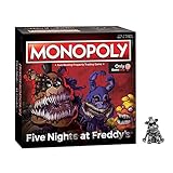 Monopoly: Five Nights at Freddy's (Square Box Edition with Exclusive Nightmare Freddy Token)