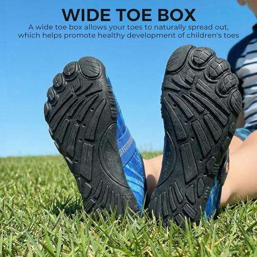 Image of SEEKWAY Barefoot Water Shoes for Kids - Wide Toe Box and Quick-Dry Sand Shoes Toddler for Hiking Swim Beach Pool Kayak Sport Accessories, Camping Essentials Must-Haves for Boys Girls Sizes