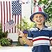 65 Pack Wooden Stick American Flags Hand Held Mini US Flags for American Independence Day (4x6 Inches)