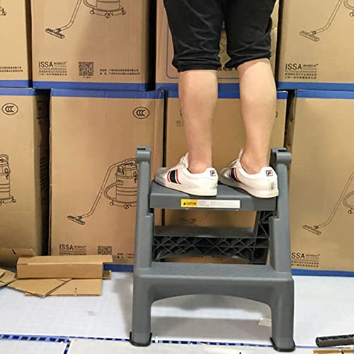 Taburete plegable de 2 escalones ligero para interiores y tareas del hogar 4