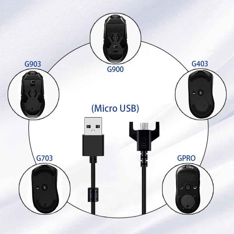 Amazon.co.jp: for ロジクール G対応 ワイヤレスマウス 充電 ケーブル