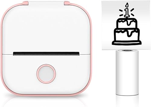 Oartway Printago - Mini impresora de bolsillo, cápsula de impresión, mini impresora inalámbrica sin tinta, nueva impresora portátil de calcomanías