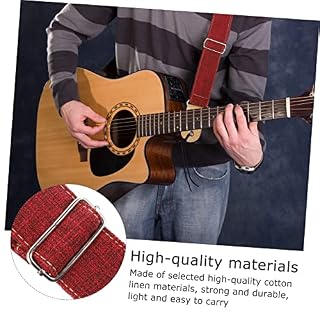 Milisten Sangle Sangles Basse Avec Épaule Et Acoustique Fournitures Pour Accessoires Guitares Coton Extrémités Guitare… - Les Beatles, Paul McCartney, John Lennon, RIngo Starr, George Harrison Milisten Sangle Sangles Basse Avec Épaule Et Acoustique Fournitures Pour Accessoires Guitares Coton Extrémités Guitare… – Image 9