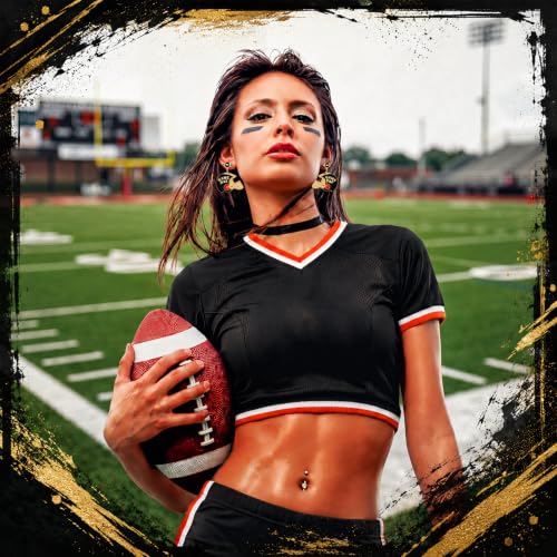 Image of Liliaafar 4 Pairs Game Day Football Earrings for Women