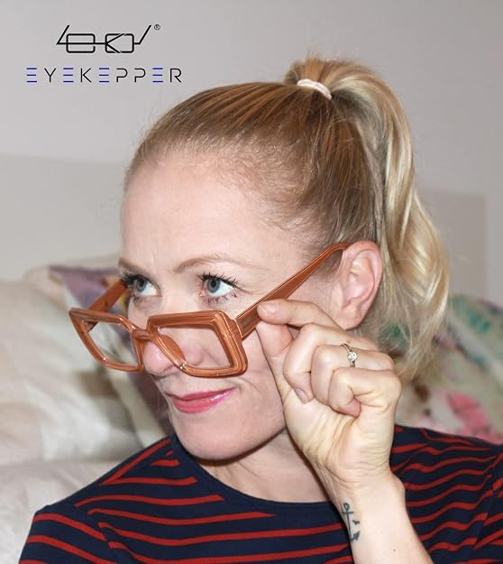 Image of Eyekepper Reading Glasses, Readers for Women, 2.5 Brown Stylish