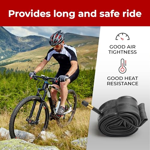 Fincci Pair 27.5 x 1.95-2.125 Inch Bike Inner Tubes 48mm Schrader Valve Inner Tube for Mountain MTB Road Hybrid Bicycle - Pack of 2