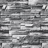 Hopepak Brick Peel and Stick Wallpaper Self-Adhesive Stone Wallpaper 17.7''x394'' 3D Wallpaper Brick Stone Removable Wall Paper for Living Room Fireplace Kitchen Backsplash Bedroom Home Decor