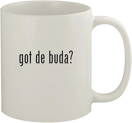 got de buda? - Taza de café de cerámica blanca de 11 onzas, color blanco