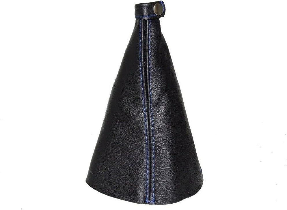 Ltd Compatible with Shift Boot for Hyundai Accent 2005-2011 Leather (Black Stitch)