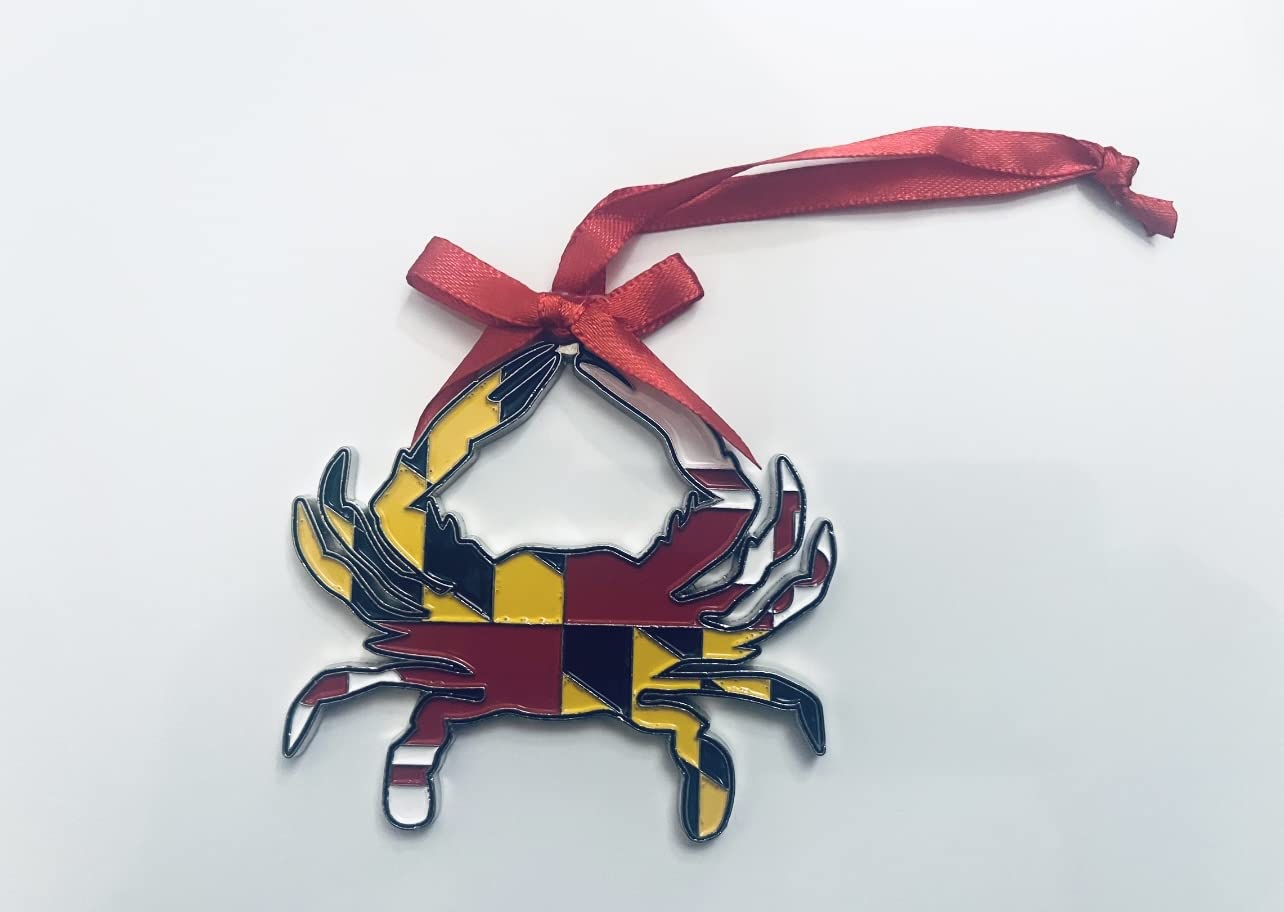 Maryland Crab Christmas Hanging Ornament
