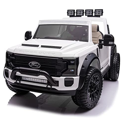 Moderno Kids Ford F450 2 Seater 24V Power Children Ride-On Car Truck with R/C Parental Remote Control + EVA Foam Rubber Wheels + Leather Seat +...