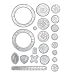 Juego de reglas de flores variadas Spiro de 22 piezas, juguetes de dibujo, regla mágica de flores variadas, plantilla con forma de mandala, regla de dibujo para niños y adultos
