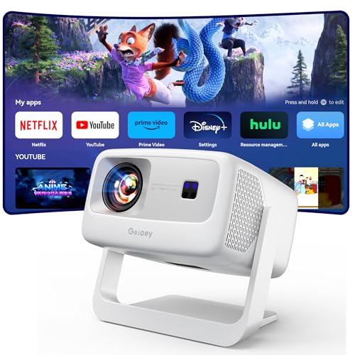 [3000+ Licensed Apps/Live TV/HDR10+/AI Movin 3.0 OS] Smart 4K-Projector with ...