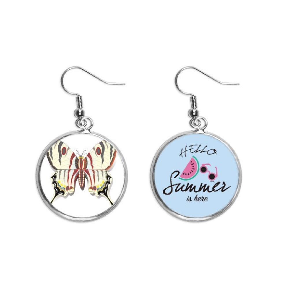 Pendientes de sandía mariposa 3D para mujer joyas de verano 5