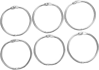 Ciieeo Argolas 50 Peças Anel De Encadernação Bloqueio De Scrapbook Fichário De Metal Folhas Soltas Caderno Álbum De Fotos Fichário Anel Fichário De Folhas Soltas Anel Chave De