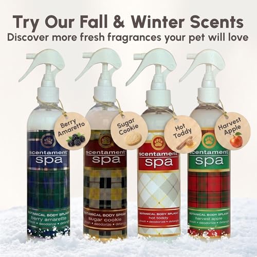 Image of Best Shot Scentament Spa Botanical Body Splash for Dogs & Cats, Dog Cologne, Deodorizing Spray, Conditioning Pet Grooming Mist & Dog Detangler Spray, Sugar Cookie Splash, 8 fl oz