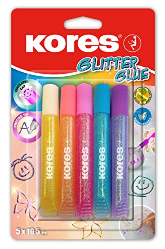 Kores - Pastell-Glitzerkleberstifte für Kinder, Sicher und...