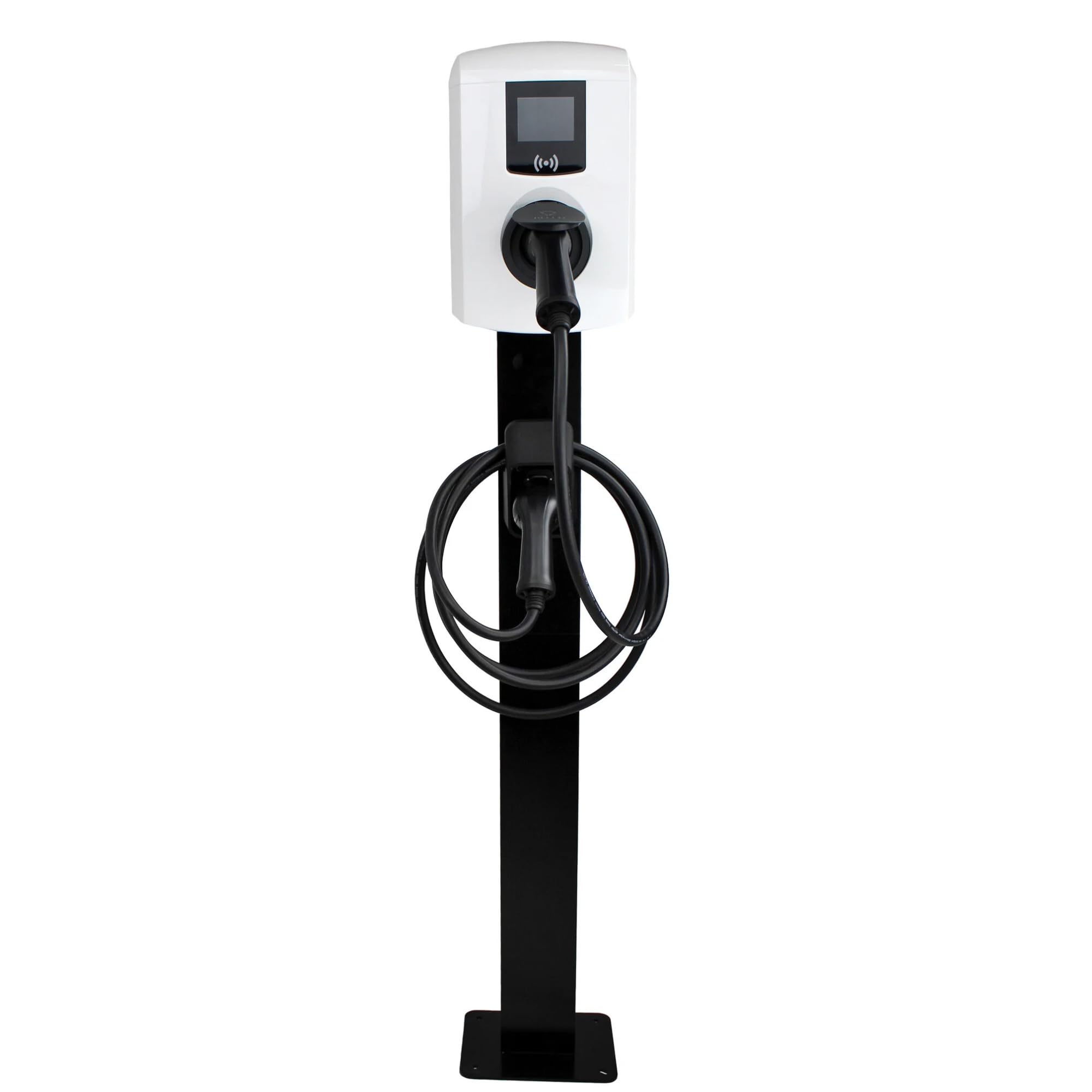 LDY Wallbox Standfuß für Alfen Pro-line, Freistehende Installation für Einfahrt oder Parkplatz, Für den Außenbereich, Metall Standfuß mit Steckerhalter, Standfuß Alfen