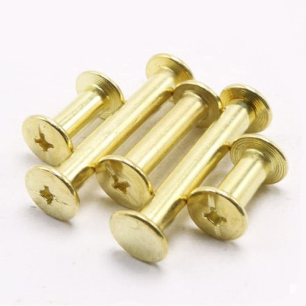 Screw Rivets 5-20sets Book Screw D5x4-100mm Leather Bag Belt Book Album Account Book Post Binding Screw