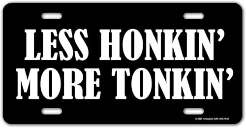 Miniatura 13 de Honey Dew Gifts, Silly Goose on The Loose, placa de matrícula divertida, placa de matrícula decorativa, placas personalizadas, placa frontal, placas