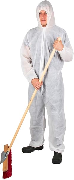 Kerbl 3433 - Mono desechable de Polipropileno, Azul, Tamaño XL - 3