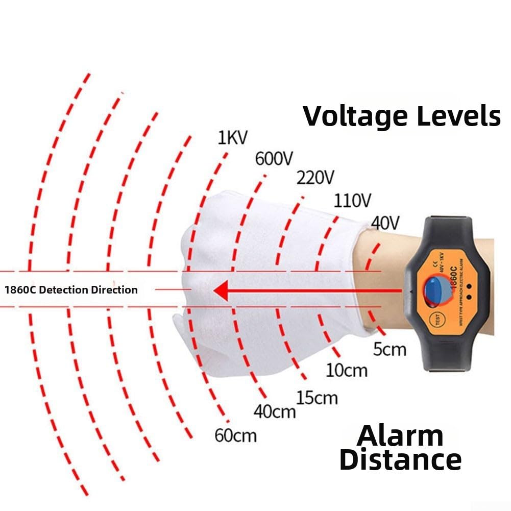 Detector de voltaje sin contacto tipo muñeca para línea de alto voltaje de