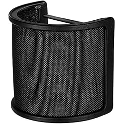 Antipop Microfono Condensador Microfono Filtro Antipop Antivento con Strato Schiuma per Studio Registrazione