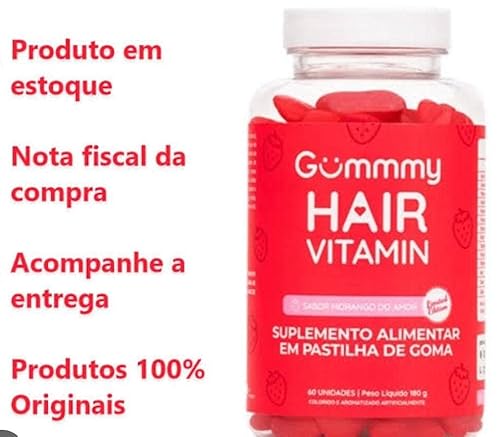 Suplemento Alimentar Em Pastilha De Goma 60 unidades Hair Vitamin