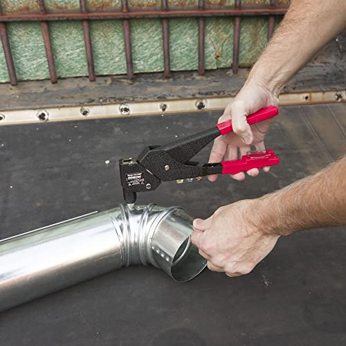 Arrow Rht300 One-Handed Swivel Rivet Tool, Manual Riveter For Metal, Fabric, Leather, And Auto Repair, Uses 1/8-Inch, 3/16-Inch, 5/16-Inch Rivets #TOP4