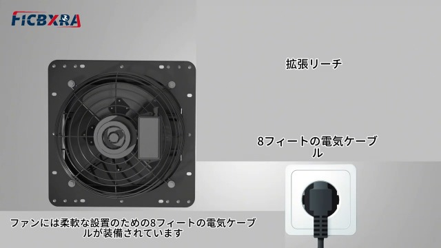 Amazon.co.jp: 300mm 換気扇 シャッター排気ファン 有圧換気扇 排気