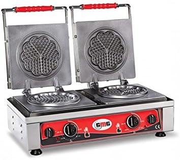 Professional Catering Double Heart Shaped Waffle Maker GMG Classico 2 Teflon KGW21S