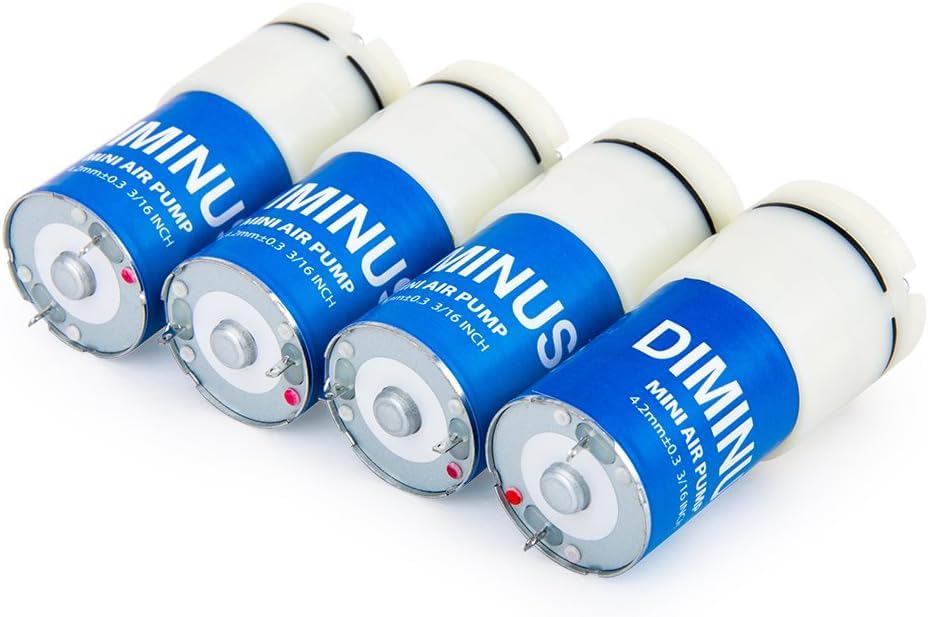 Image of DC 6V Mini Air Pump Motor, DIMINUS DIY and Replacement Accessories, Best for Aquarium Tank Oxygen Circulate