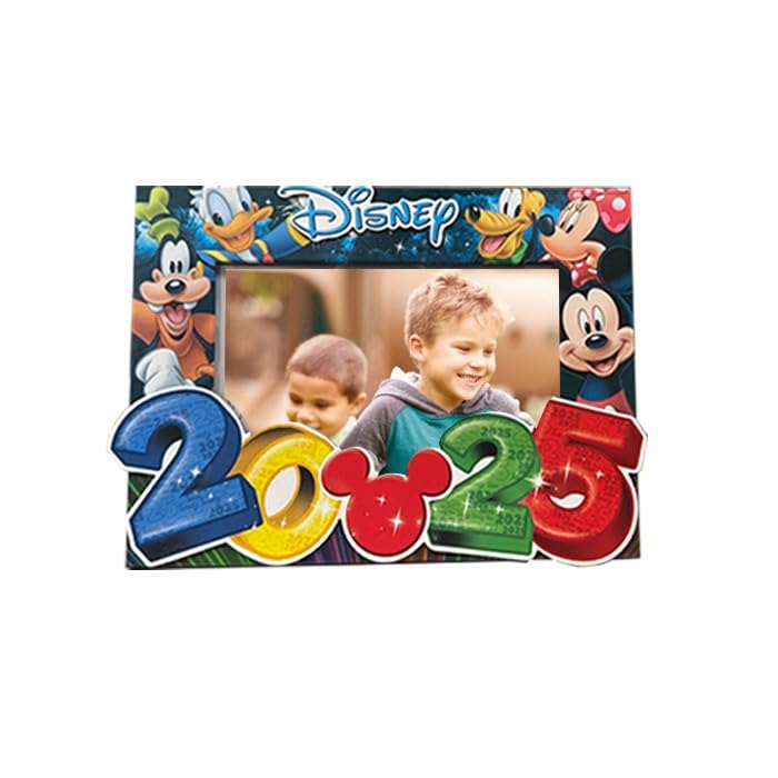 7STAR Classic 4x6 Picture Frame 2025 – Featuring Big Numbers and Popular Cartoon Characters: Mouse, Dog, and Friends (2025)