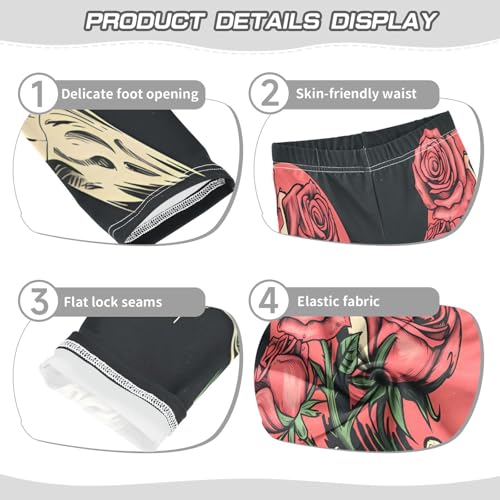 Toddler Girls Leggings Printed Yoga Pants Leggings Hand Rose for Kids3