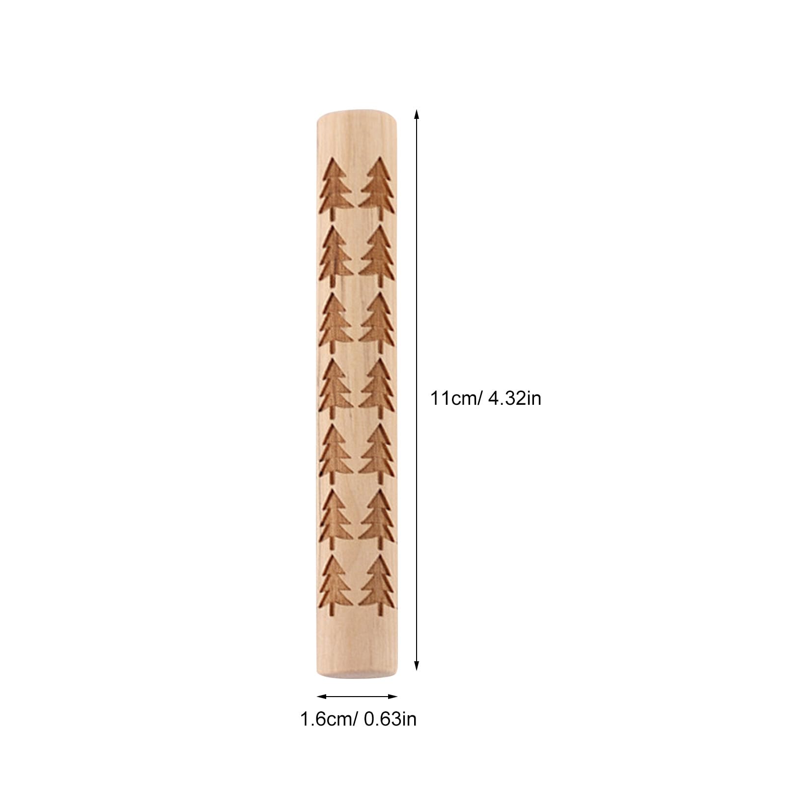 Kichvoe Set 10 Pezzi Rulli di Legno per Argilla Texture Varie, Strumenti Artigianali per Ceramica, per Modellare Argilla in attività DIY e Corsi Creativi