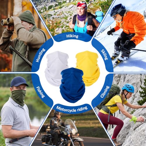 Image of Tarpop 12 /30 Pcs Neck Gaiters Scarf Elastic Wrap Headband Sweat Absorbing Bandana for Women Men Sports Yoga Running