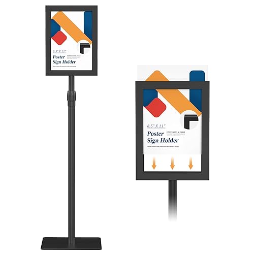 Relx Adjustable Outdoor Sign Holder Stand for Display - Floor