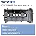 MITZONE Upgrade Aluminum Valve Cover compatible with 2005-2013 Ford Focus Escape Transit Connect Mariner 2.0L 2.3L Replace 4S4E6582C 4S4Z6582CA