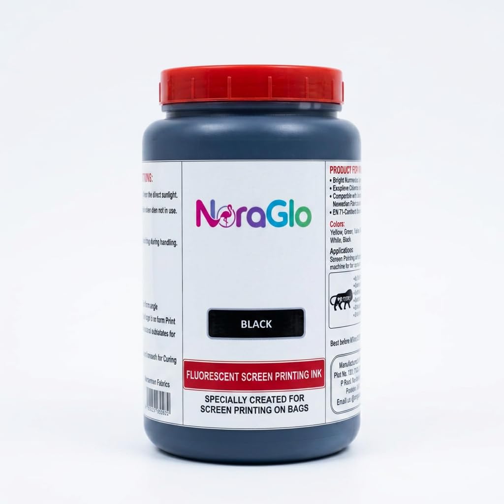 Black Water Based Screen Printing Ink for Non Woven, Cotton & Jute Bags | High Coverage Fabric & Textile Printing Ink | 1 Kg-image-43