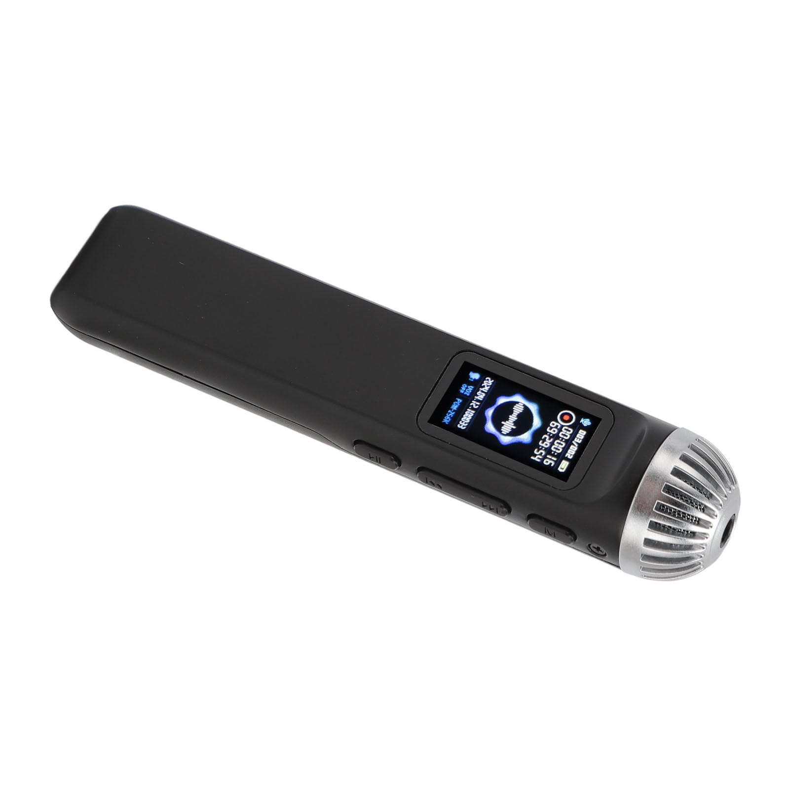 Grabadora Activada por Voz, Reducción de Ruido Grabadora de Voz Portátil de Reproducción de Música HiFi con Micrófono para Reuniones (32GB)
